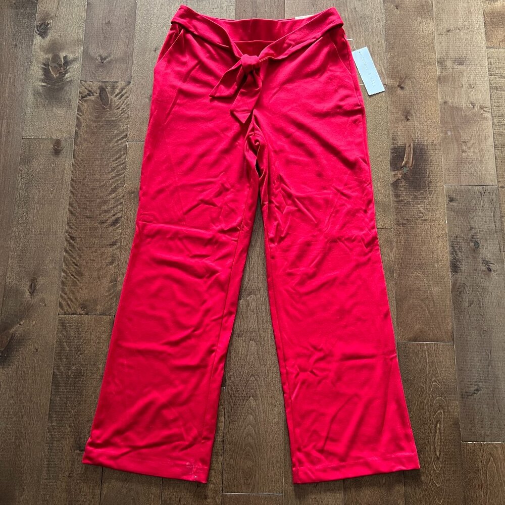 Cooper & Ella Women's Tango Red Wide Leg Pant, Size M - NWT